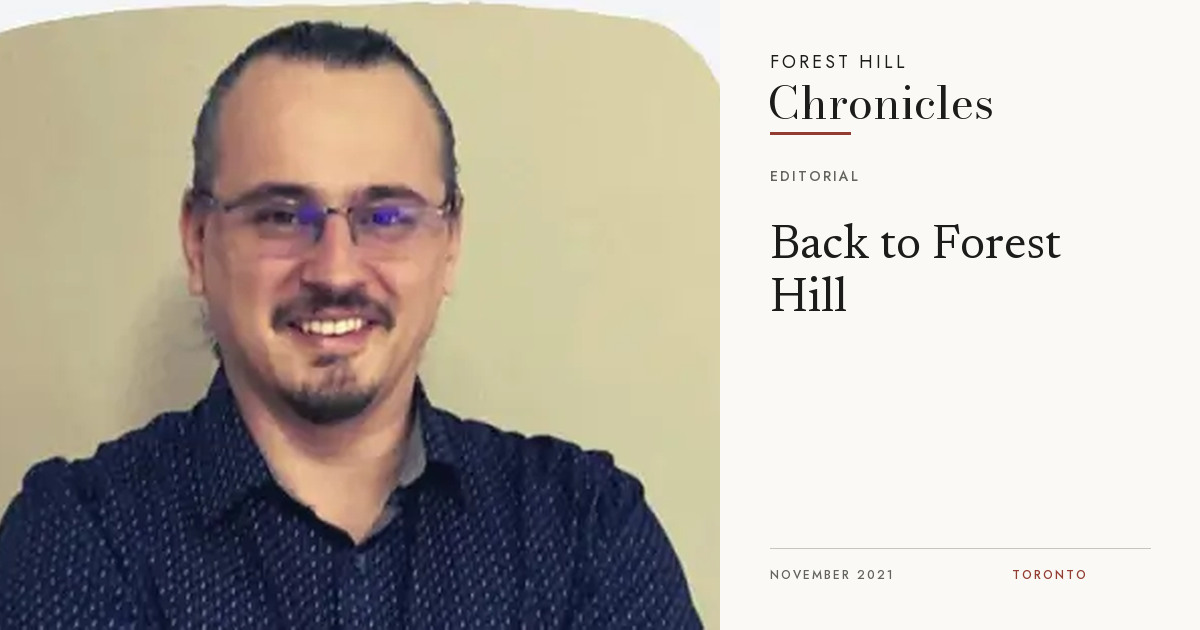 Portrait of the Forest Hill Chronicles editor.